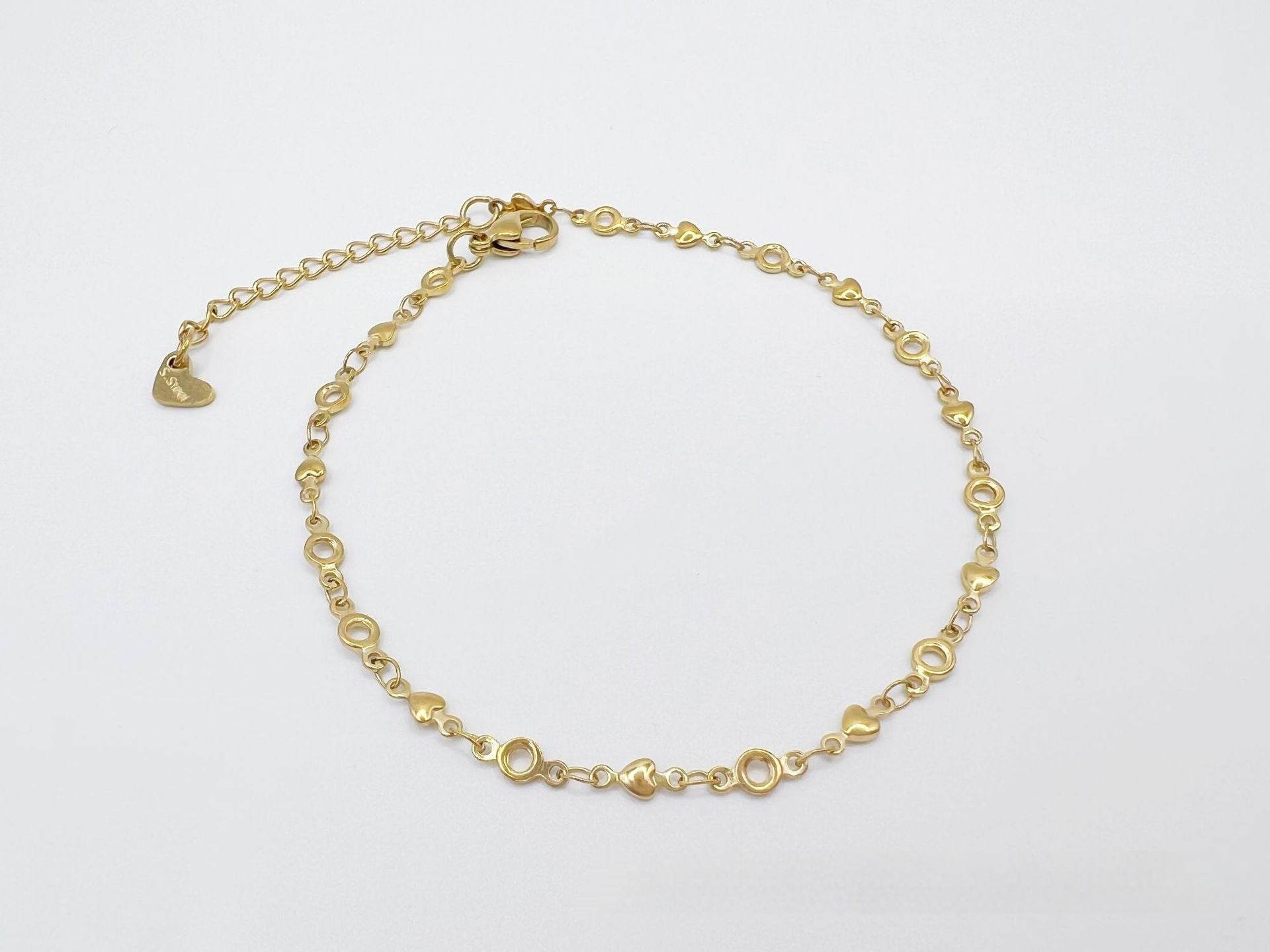 Simple Niche European And American Style Stainless Steel Anklets - Mubimart