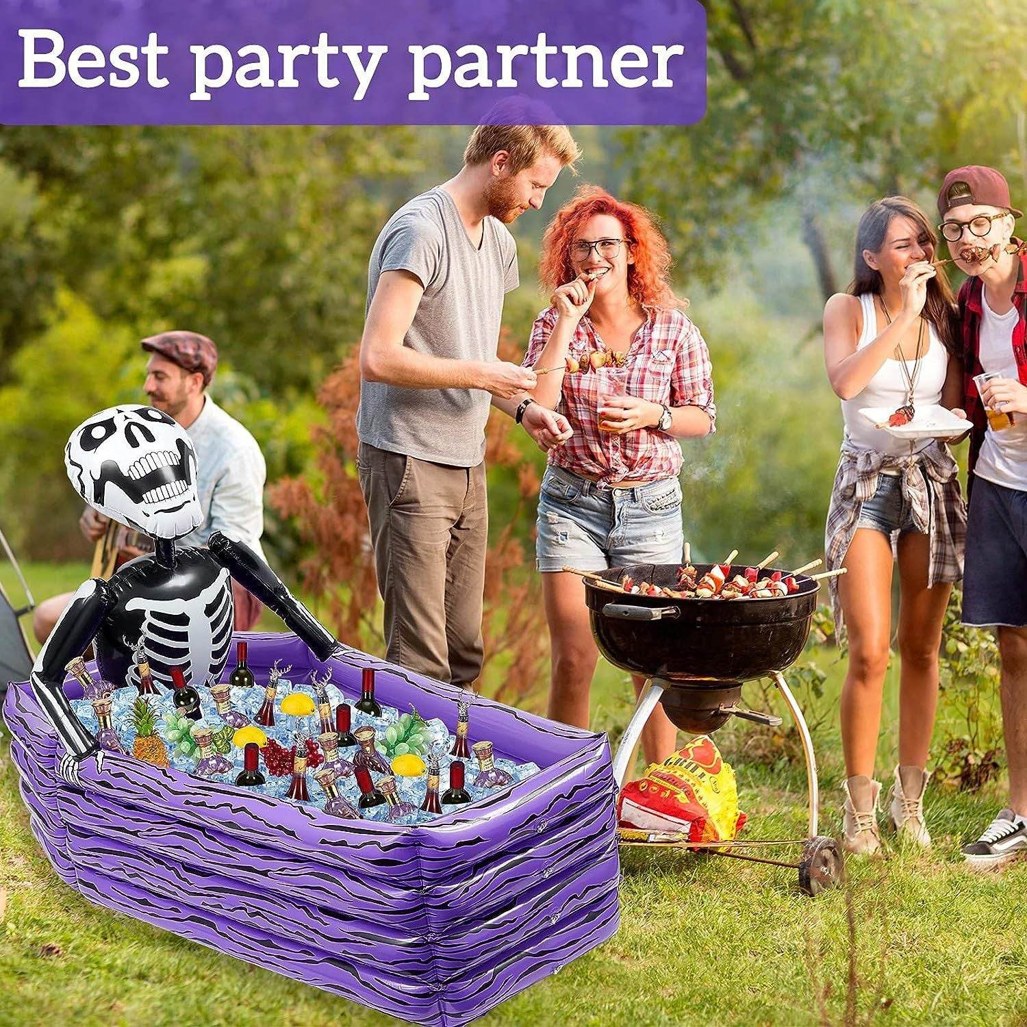 Drink Ice Bucket Purple Inflatable Swimming Pool Inflatable Toy Supplies - Mubimart