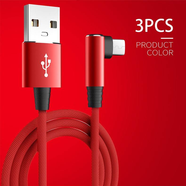 Mobile Phone Elbow Fast Charging Data Cable - Mubimart