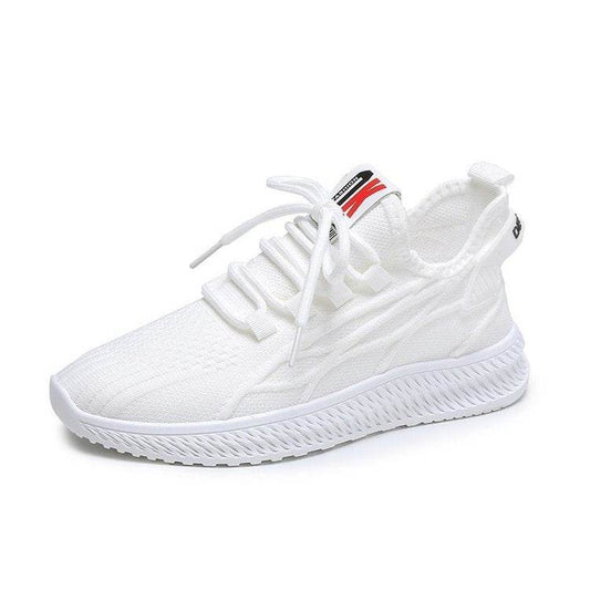 High Platform Sneakers Shoes Black,White Vulcanize Sneakers.Breathable Mesh Comfort Casual ,Chunky Shoe - Mubimart