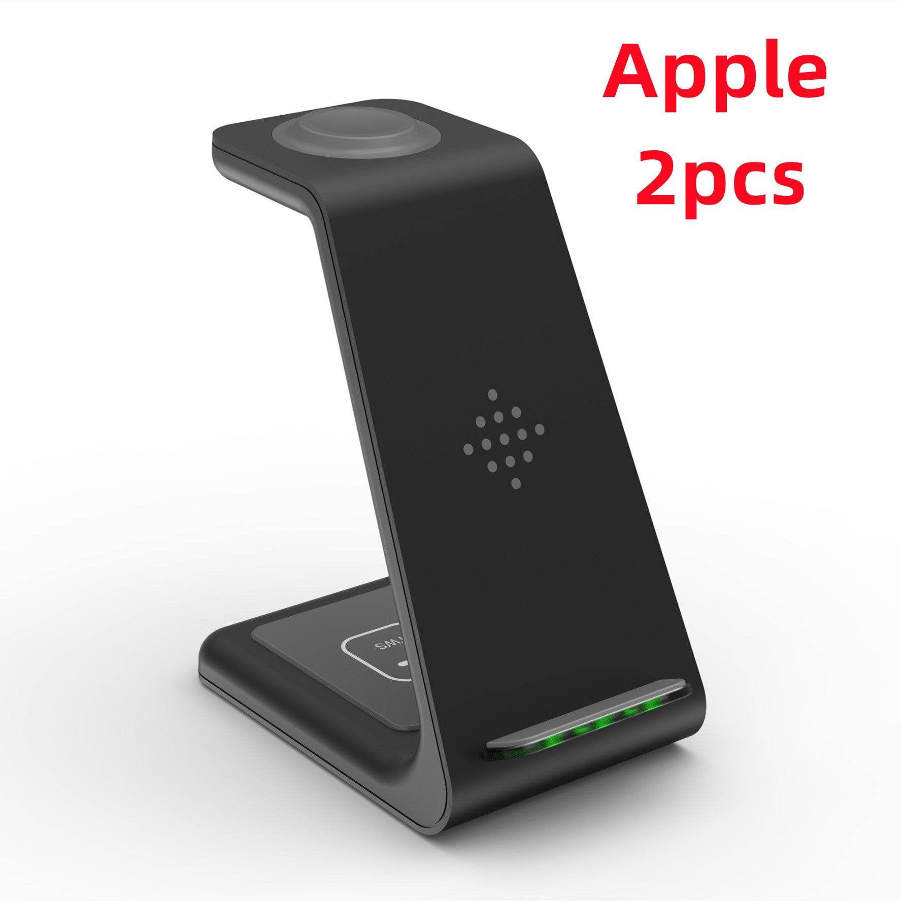 3 In 1 Fast Charging Station Wireless Charger Stand Wireless Quick Charge Dock For Phone Holder - Mubimart