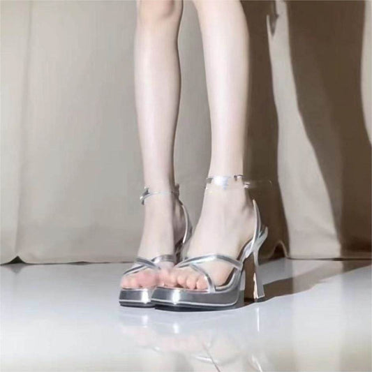 Thick Heels Women Stand For A Long Time Not Tired Feet Can Wear Work Shoes - Mubimart