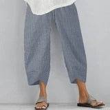 Solid Women's Simple Loose Casual Capris Pants Summer Spring - Mubimart