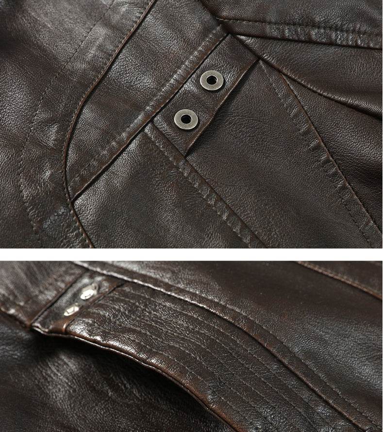 Leather Jacket - Mubimart