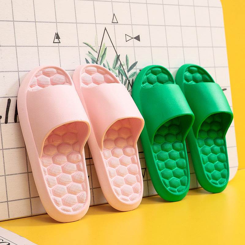 Summer Slippers Foot Massage Design Shoes Women Bathroom Slippers - Mubimart