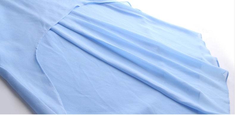 New Summer Women Blouse Loose Shirt O-Neck Chiffon Blouse Female Short Sleeve Blouse Plus Size 5XL Shirts Tops - Mubimart