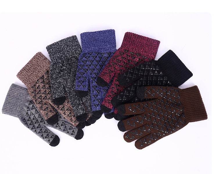 Warm And Fleece Gloves For Men Women In Autumn Winter - Mubimart