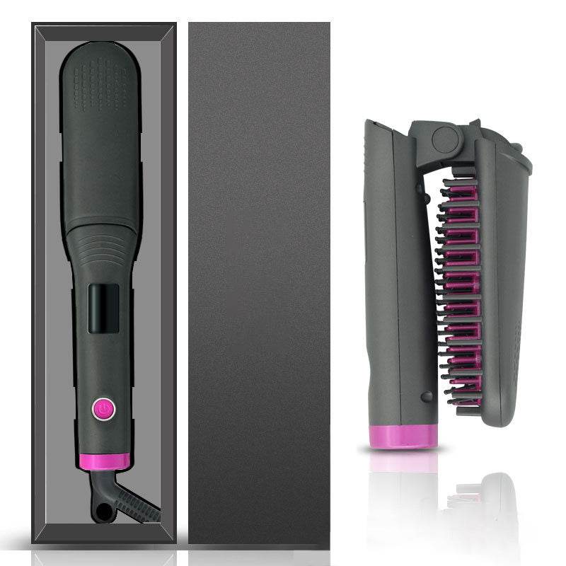 Hair Straightener, Curly Hair, Wet And Dry, Lazy Portable Negative Ion Straightener - Mubimart