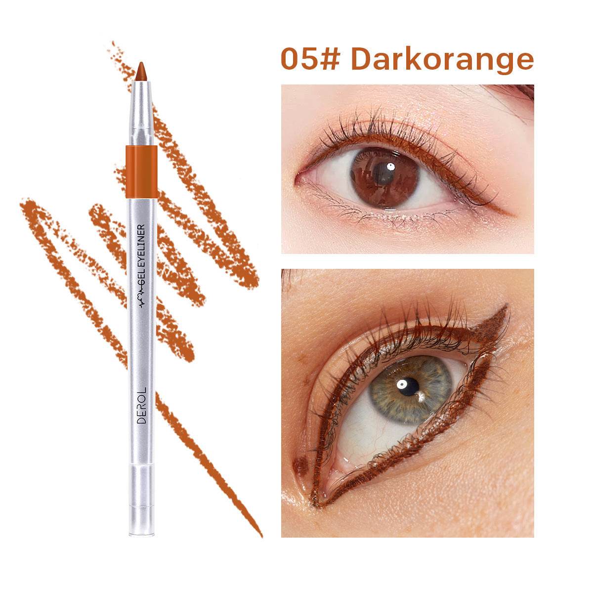 DEROL Waterproof Color Eyeliner Makeup Eyeliner - Mubimart