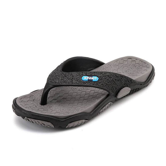 Summer non-slip pinch sandals and slippers summer personality flip-flops men's beach sandals and slippers men - Mubimart