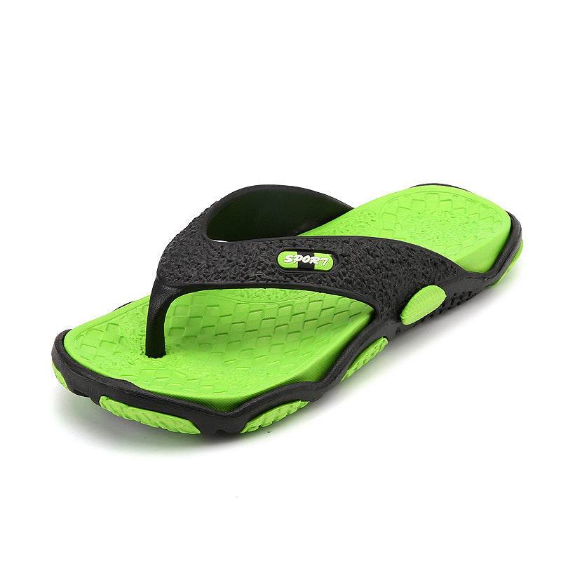Summer non-slip pinch sandals and slippers summer personality flip-flops men's beach sandals and slippers men - Mubimart