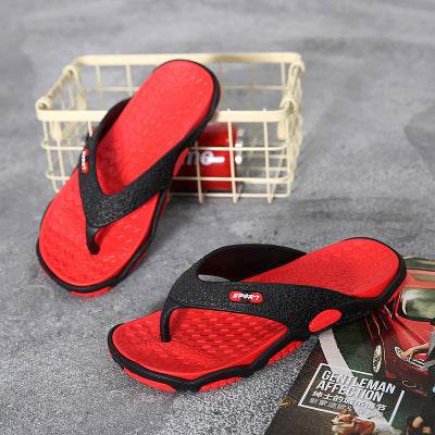 Summer non-slip pinch sandals and slippers summer personality flip-flops men's beach sandals and slippers men - Mubimart