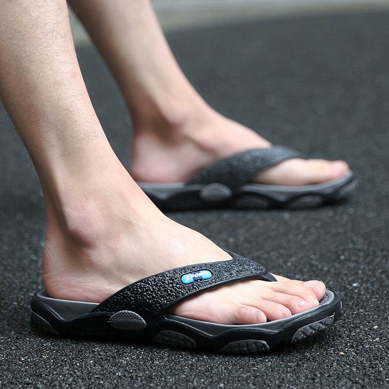Summer non-slip pinch sandals and slippers summer personality flip-flops men's beach sandals and slippers men - Mubimart