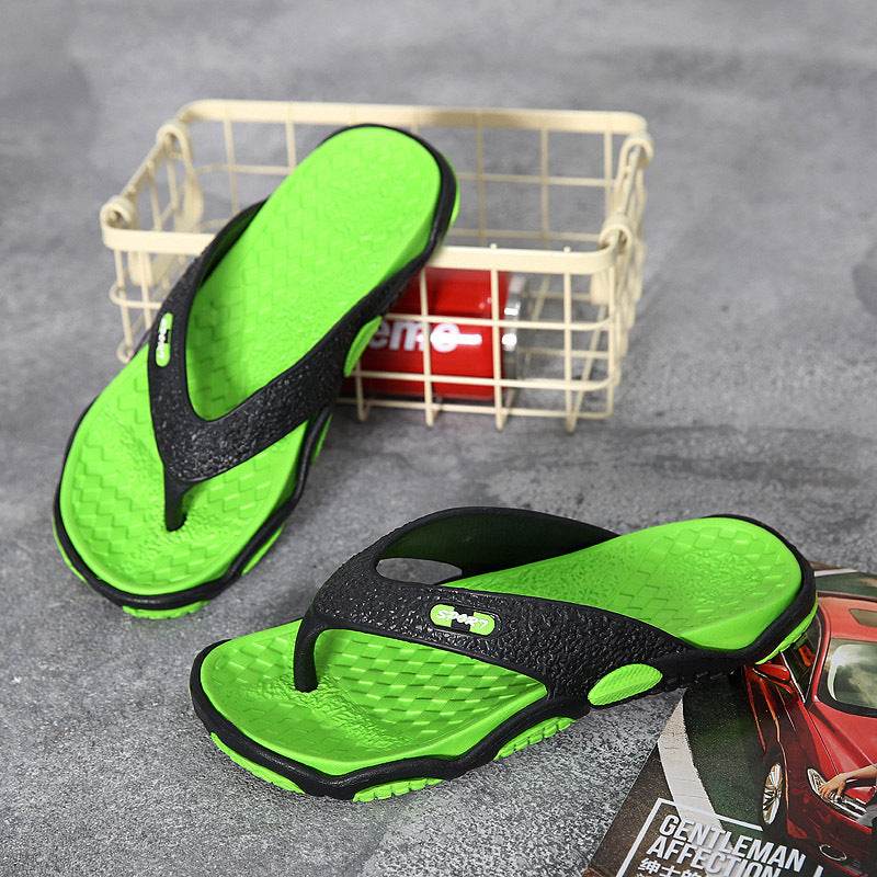 Summer non-slip pinch sandals and slippers summer personality flip-flops men's beach sandals and slippers men - Mubimart