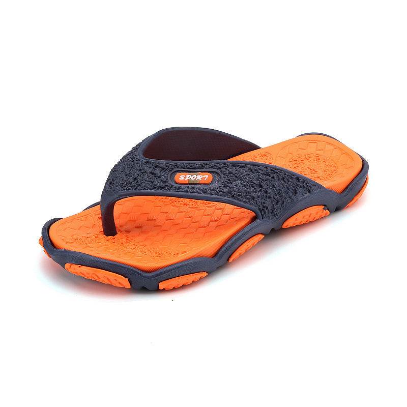 Summer non-slip pinch sandals and slippers summer personality flip-flops men's beach sandals and slippers men - Mubimart