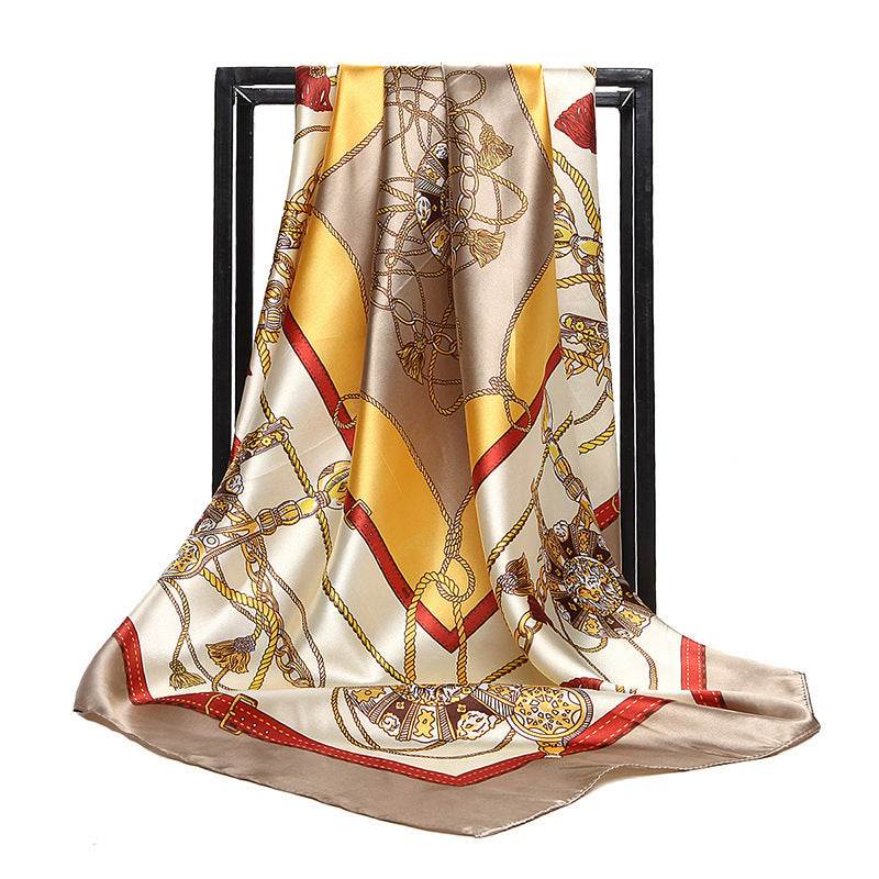 Women's chain bag scarf scarves - Mubimart