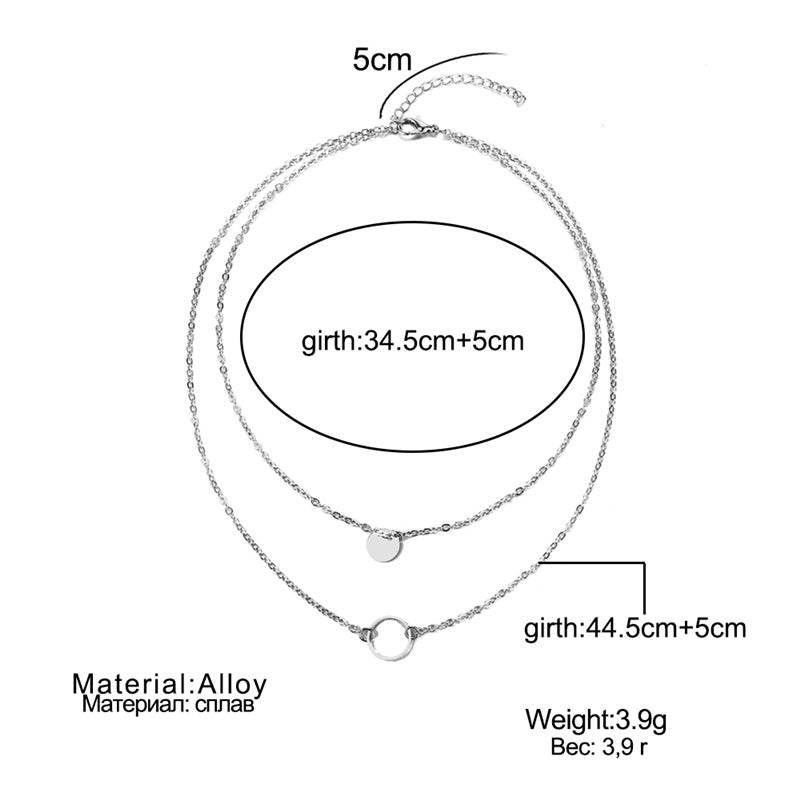 Simple Sequined Choker Necklace For Women - Mubimart