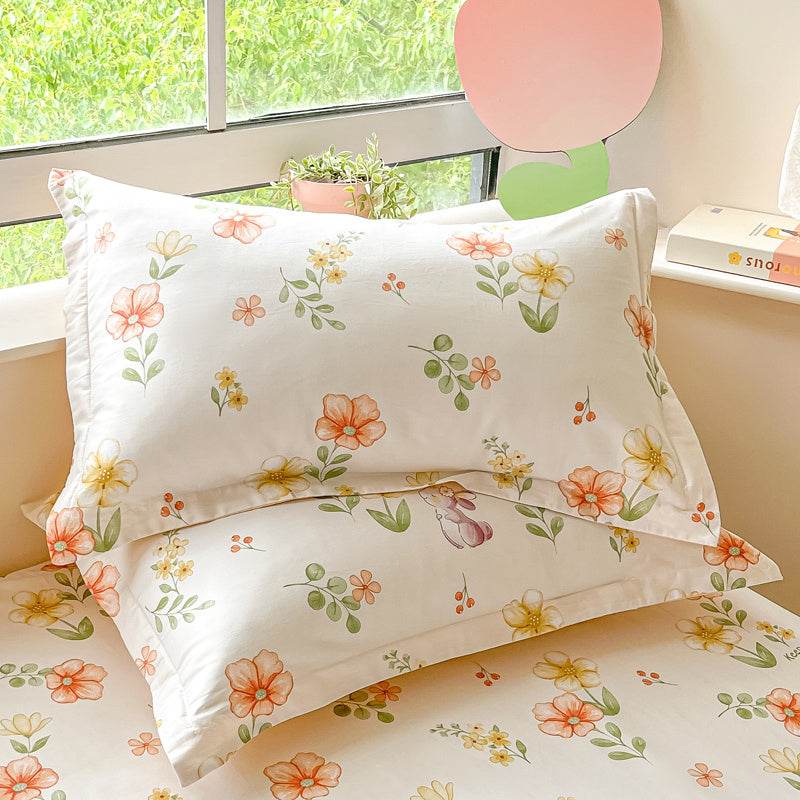 Pair Of Pure Cotton Pillowcases - Mubimart