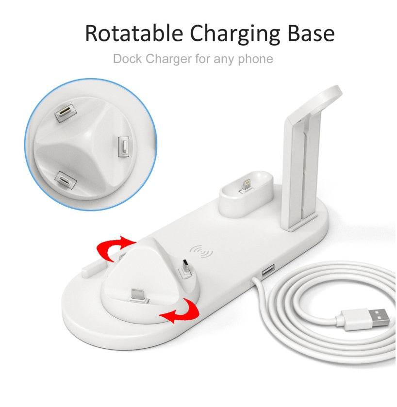 Three in one wireless charger - Mubimart