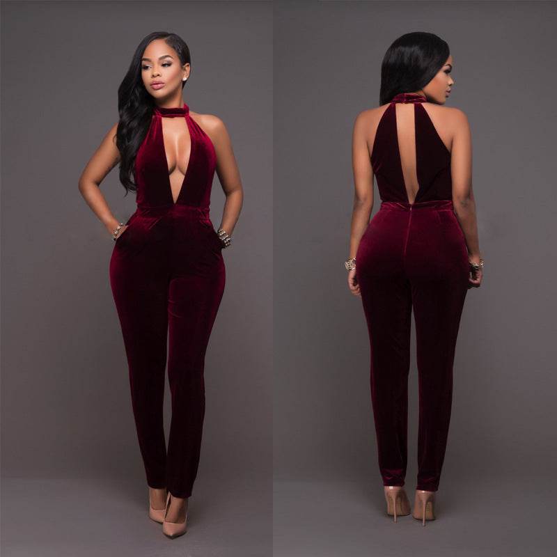Zipper slim bodysuit - Mubimart