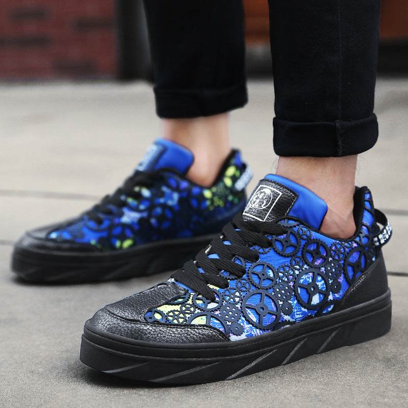 New student shoes men Korean version of the tide white shoes men's casual sports shoes men - Mubimart