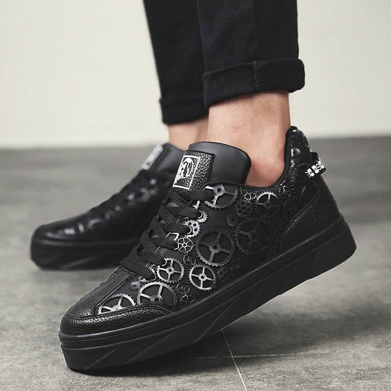 New student shoes men Korean version of the tide white shoes men's casual sports shoes men - Mubimart