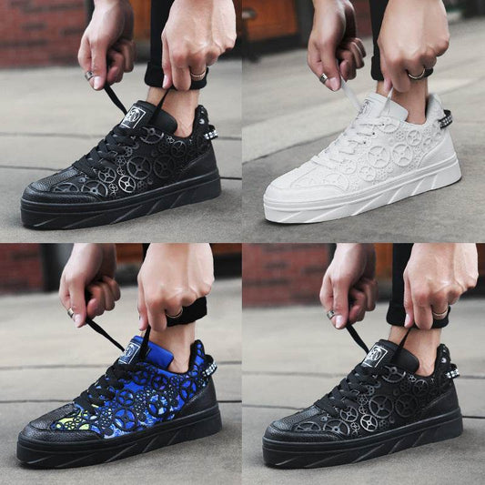 New student shoes men Korean version of the tide white shoes men's casual sports shoes men - Mubimart