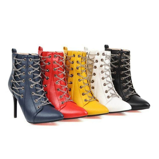 Pointed stiletto boots - Mubimart