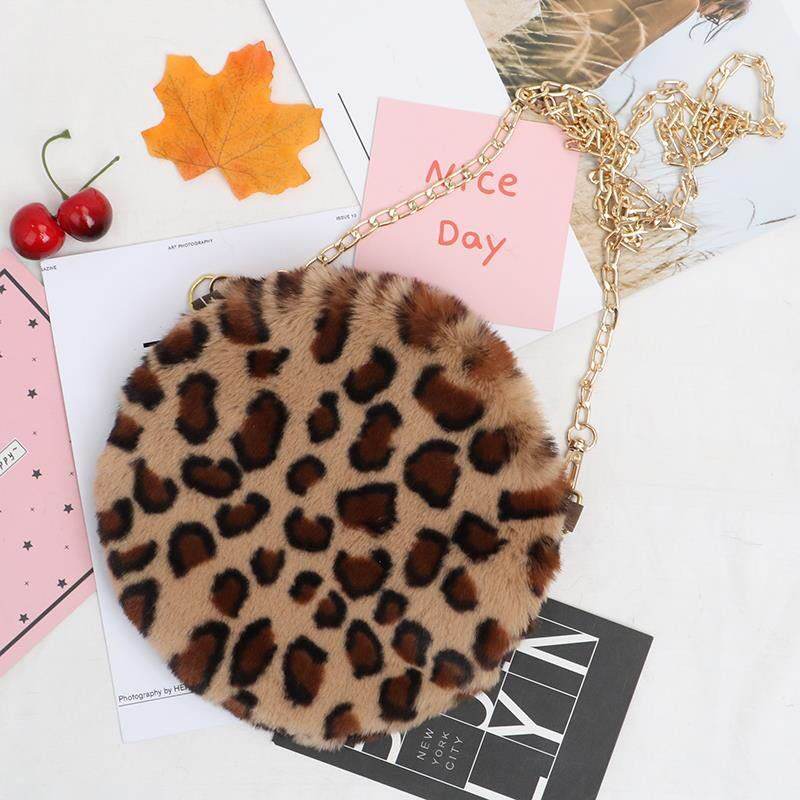 Women's Stylish Round Plush One-shoulder Satchel - Mubimart