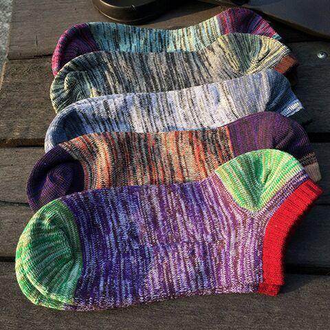 Solid color low socks - Mubimart