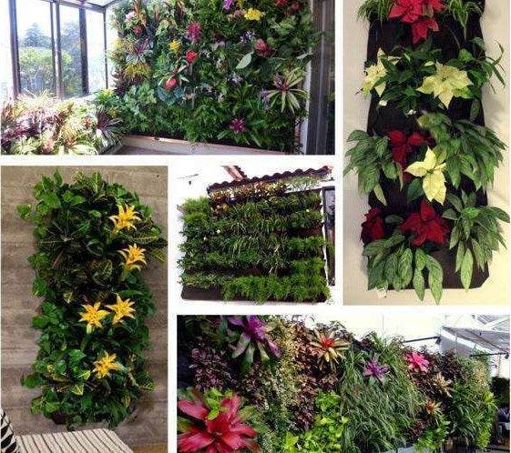 Wall Garden Hanging Planting Bags Vertical Outdoor Indoor Planter - Mubimart