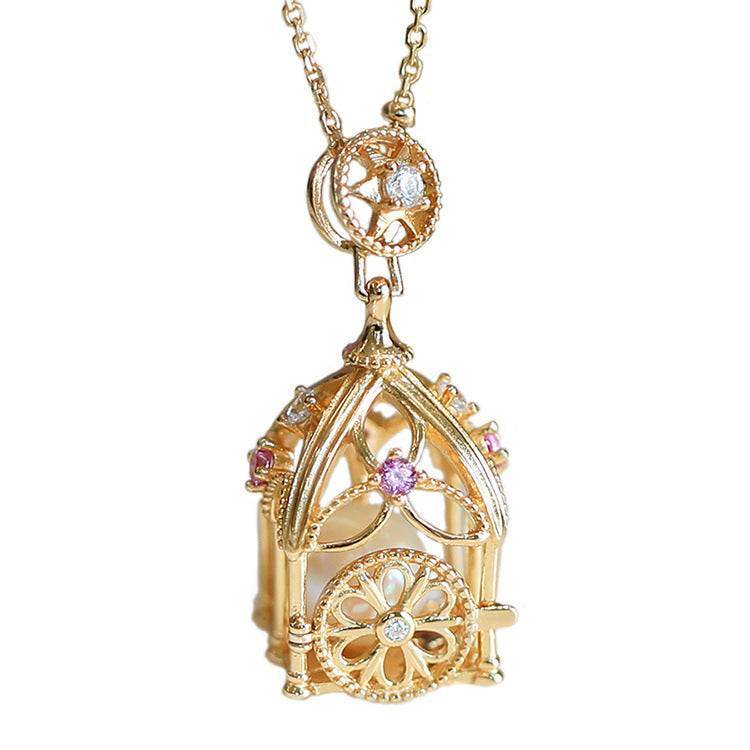 Silver Necklace Pendant Sweater Chain Women - Mubimart
