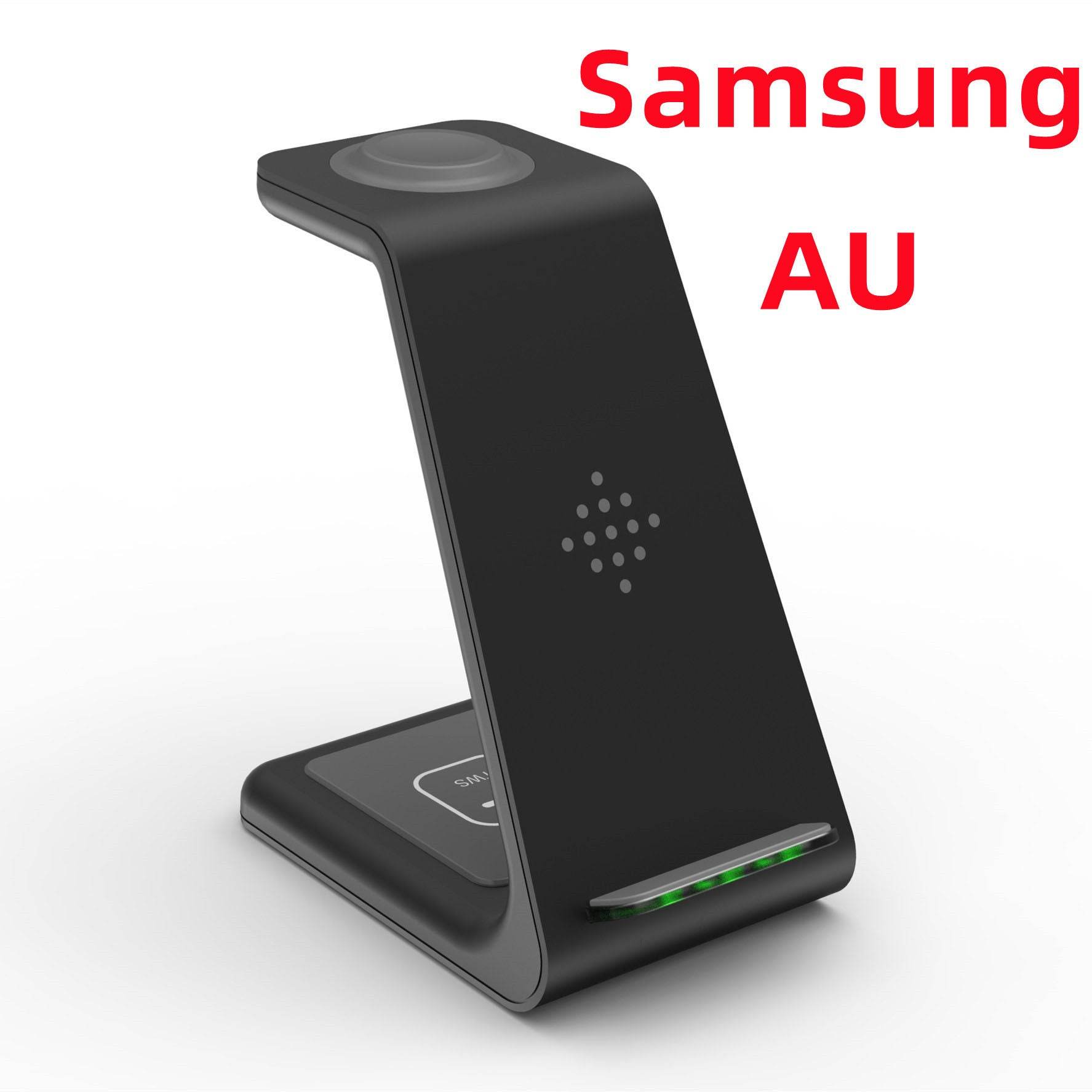 3 In 1 Fast Charging Station Wireless Charger Stand Wireless Quick Charge Dock For Phone Holder - Mubimart