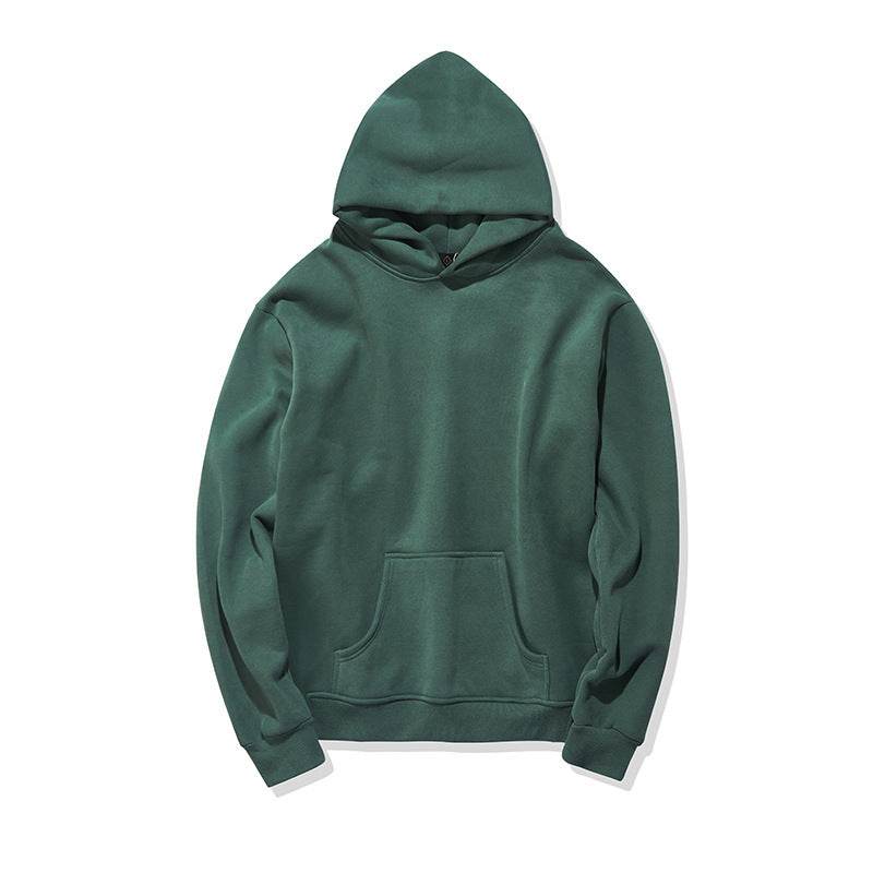 Male and men's sweater autumn new color plus velvet oversize off shoulder Mens Hoodie tide - Mubimart