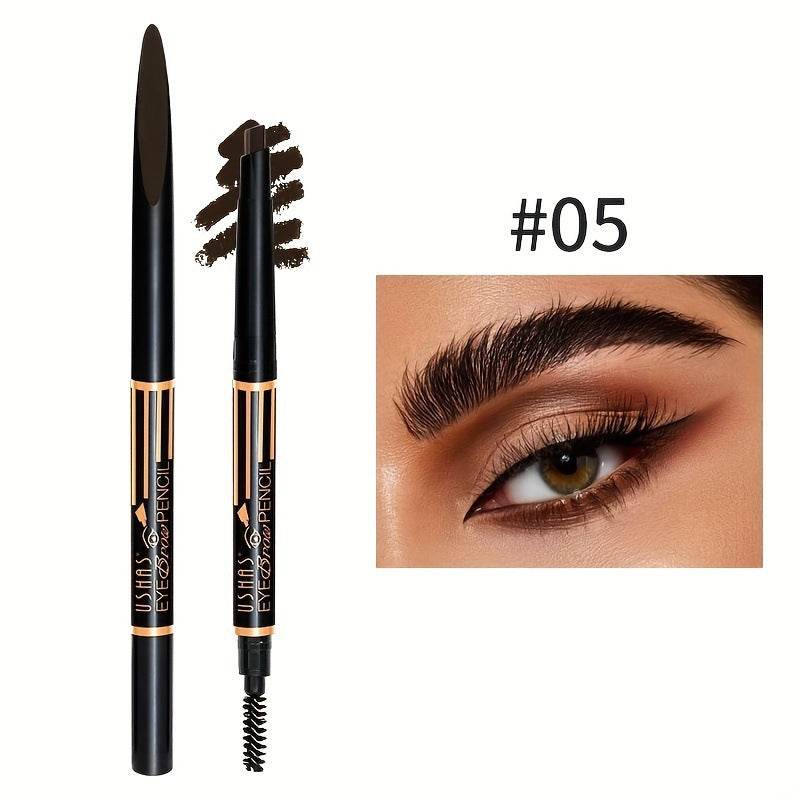 Multifunctional Not Smudge Waterproof And Sweatproof Eyebrow Pencil Eyeliner Pen - Mubimart