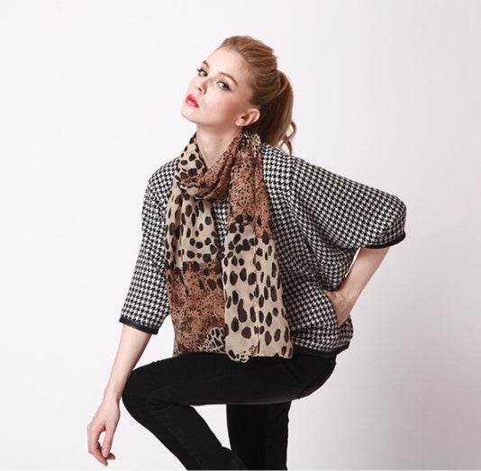 Silk scarf shawl - Mubimart