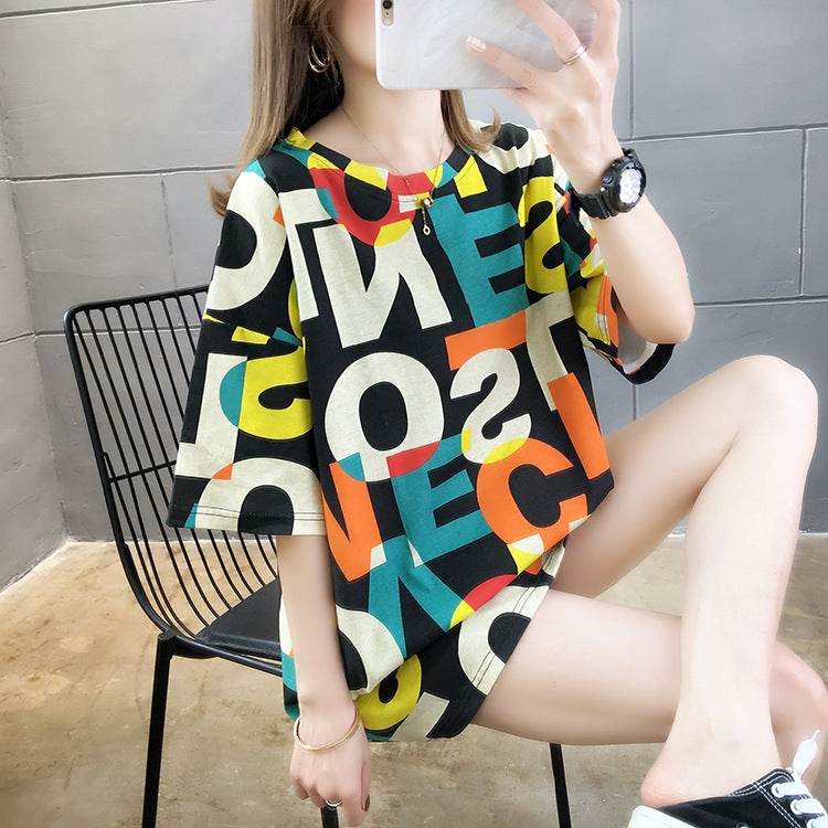 Women's plus size short sleeve t-shirt - Mubimart