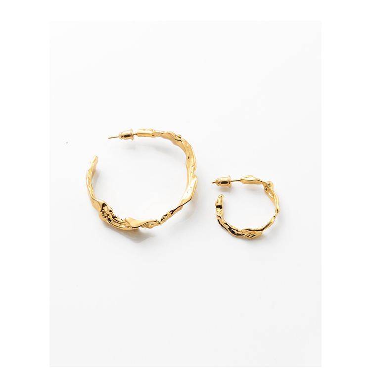 Circle Big Hoop Earrings for Women Party Jewelry Gift - Mubimart