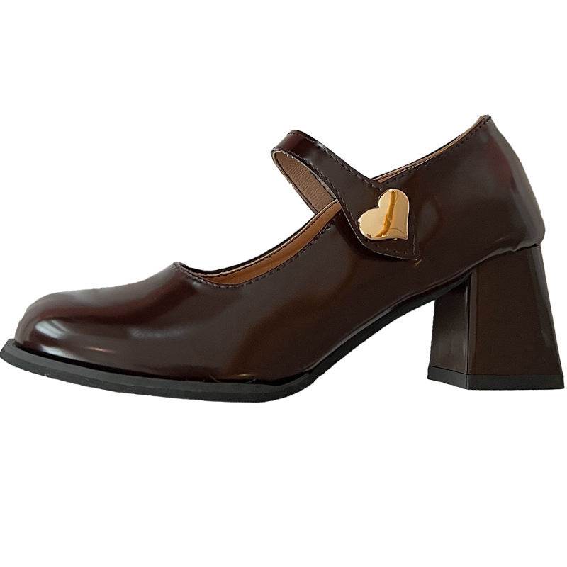 Women's Fashion Vintage Mary Jane Shoes - Mubimart