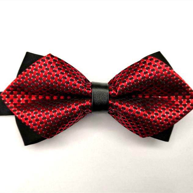 Pointed Double Bow Dress Fashion Bow Tie - Mubimart