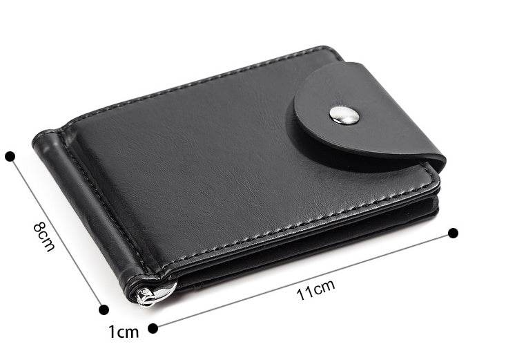 PU Leather Wallet Short Fashion Men's Wallet - Mubimart
