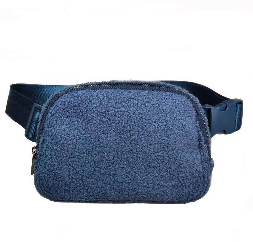 Plus Velvet Fanny Pack Sports Chest Crossbody Bag Outdoor Men's And Women's - Mubimart