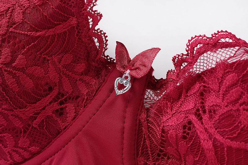 Plus Size Ultra-thin Mold Cup Cotton Bra - Mubimart