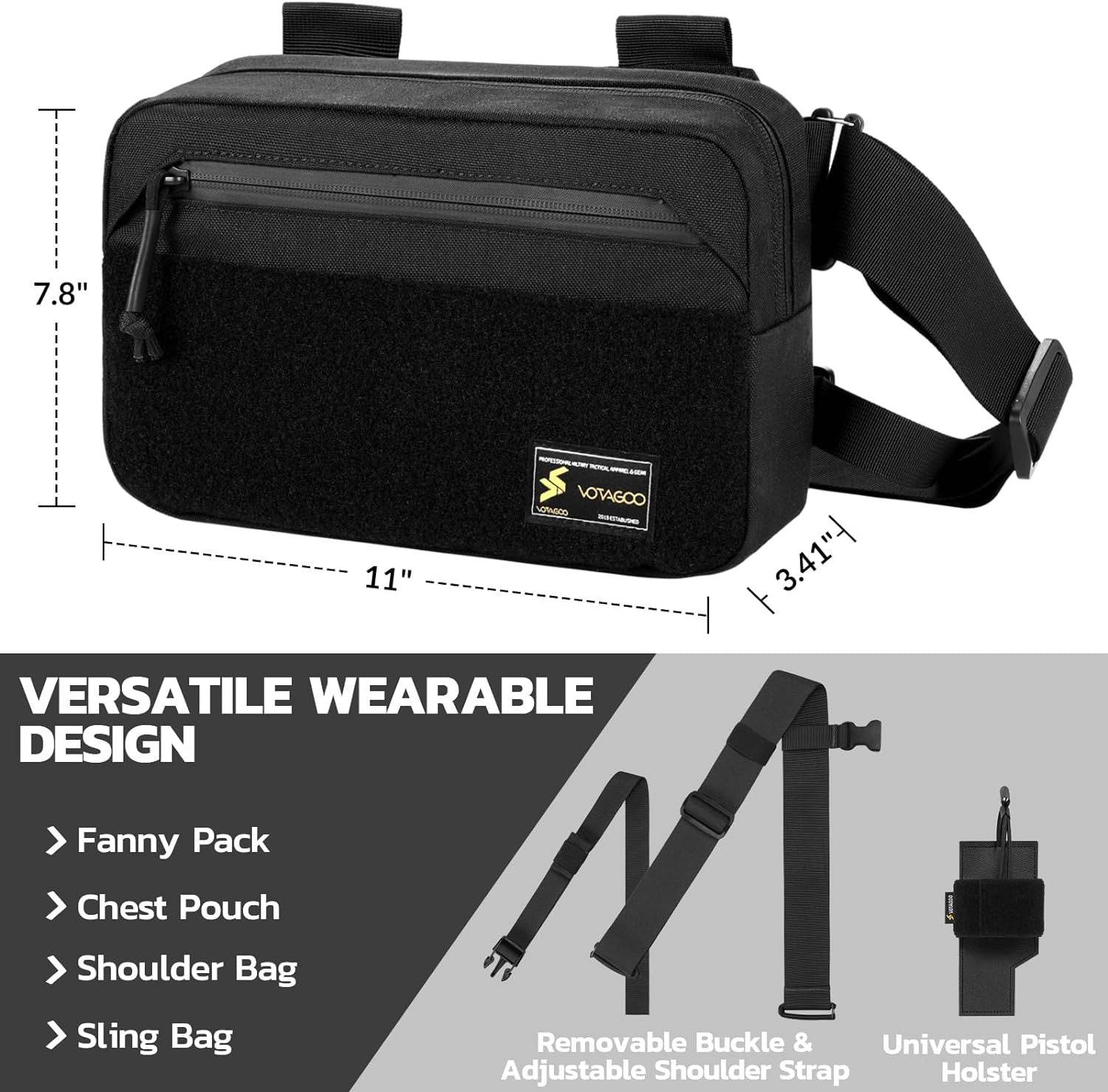 Tactical Fanny Pack EDC Waist Bag For Outdoor Shooting Fishing - Mubimart