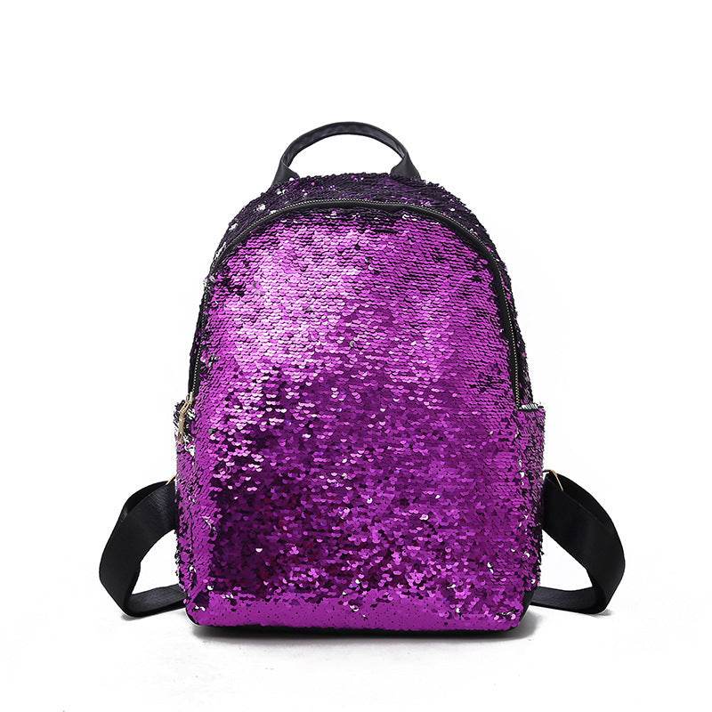New Sequined Backpack Women Korean Version - Mubimart