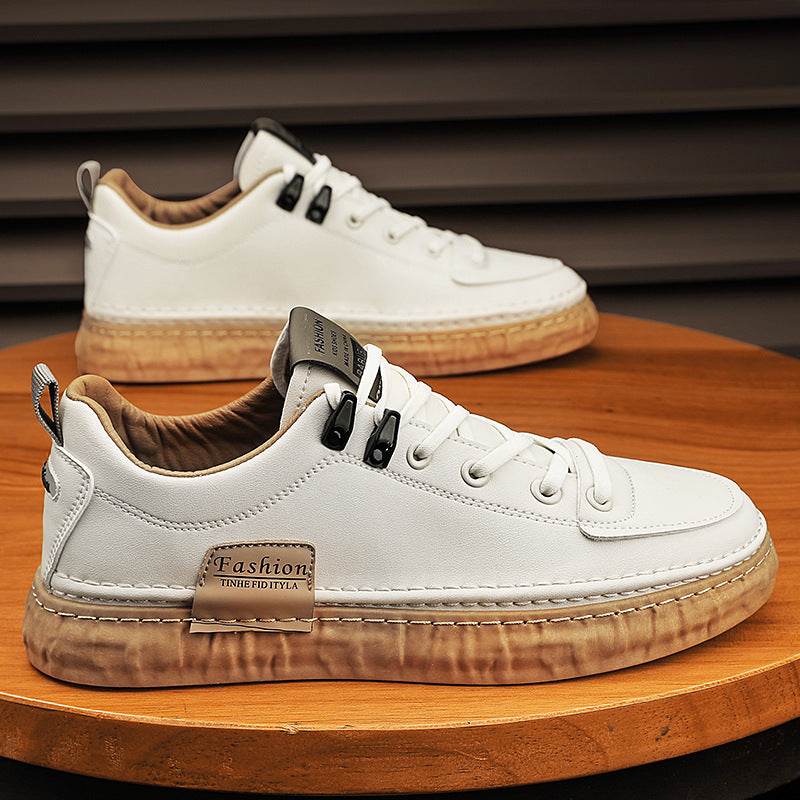 Sports White Shoes Breathable Men - Mubimart