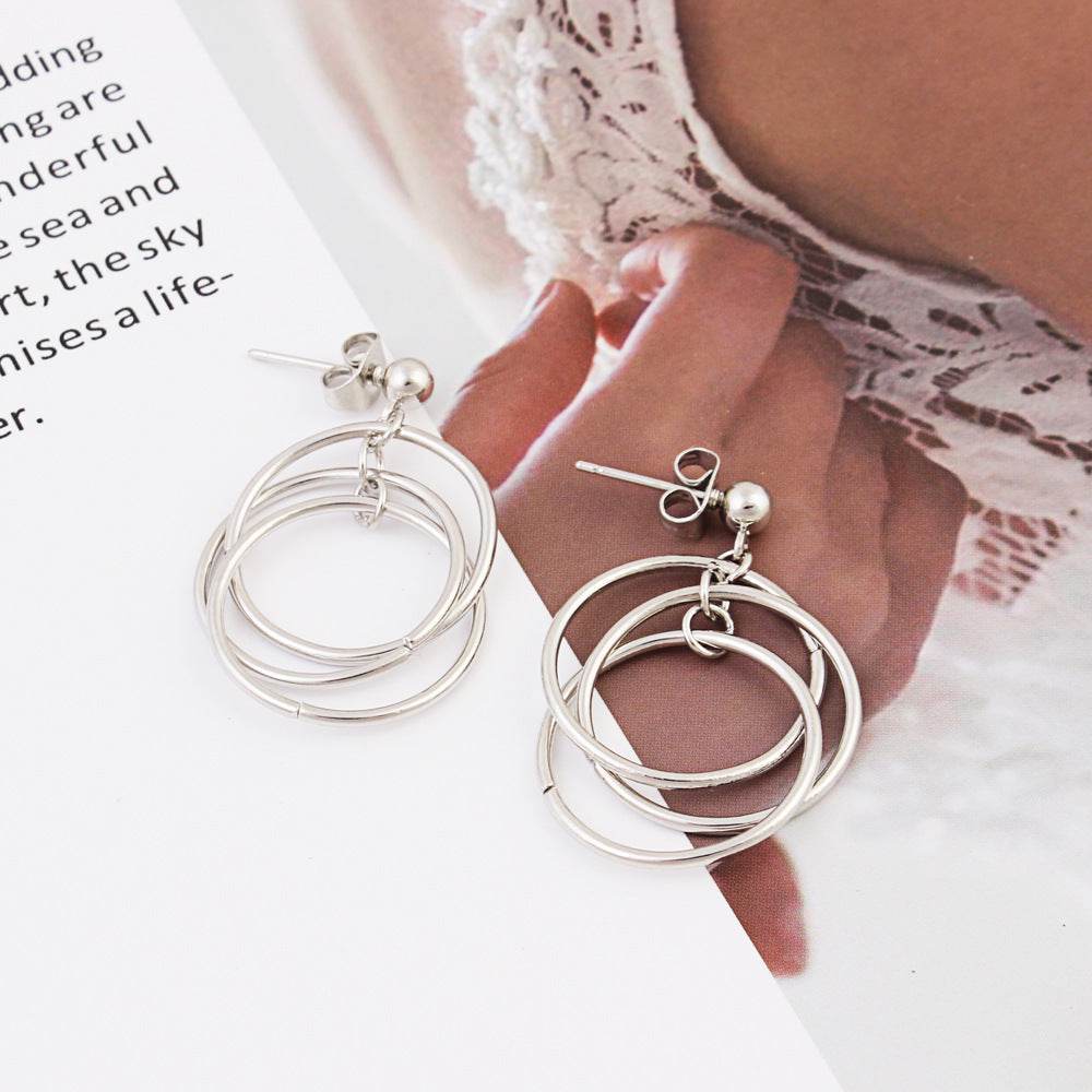 Hoop Hoop Earrings - Mubimart