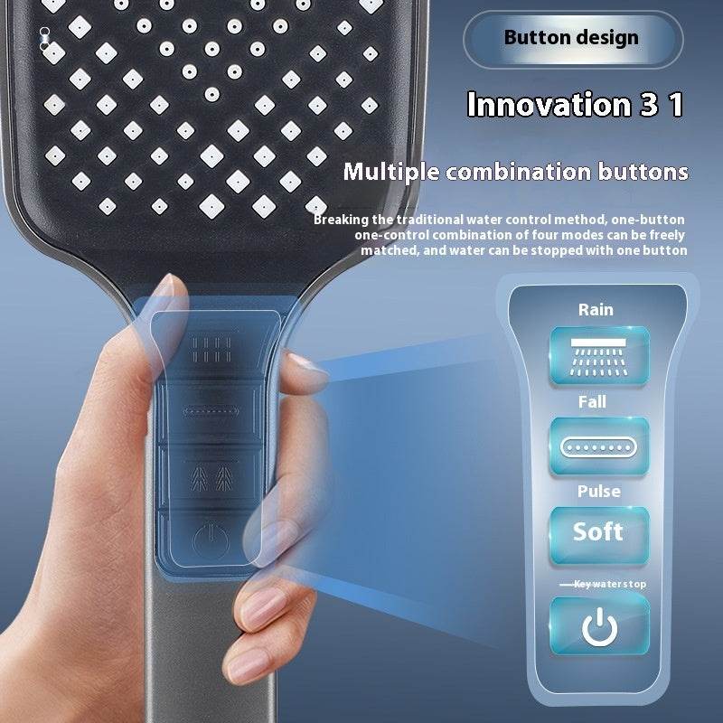 Handheld Rain Supercharged Shower Head - Mubimart
