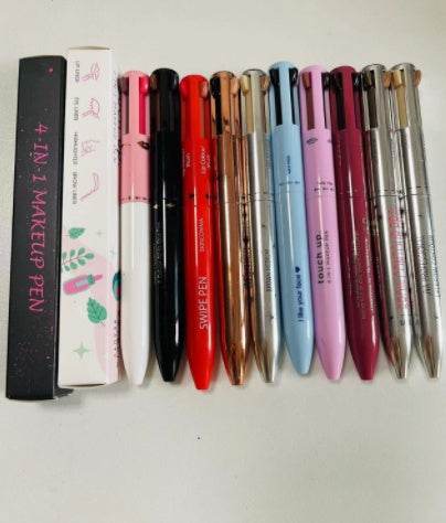 Four In One Eyebrow Pencil Lip Gloss Eyeliner Makeup Pencil - Mubimart