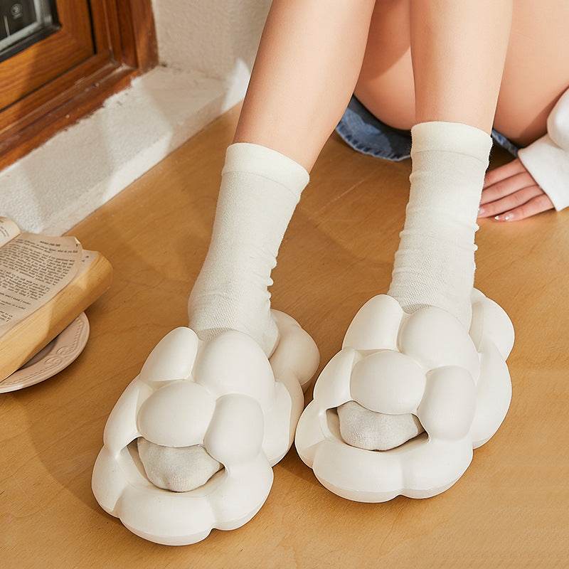 Soft Cloud Design Slippers Cute House Shoes Women Outdoor Indoor Bathroom Slipper - Mubimart